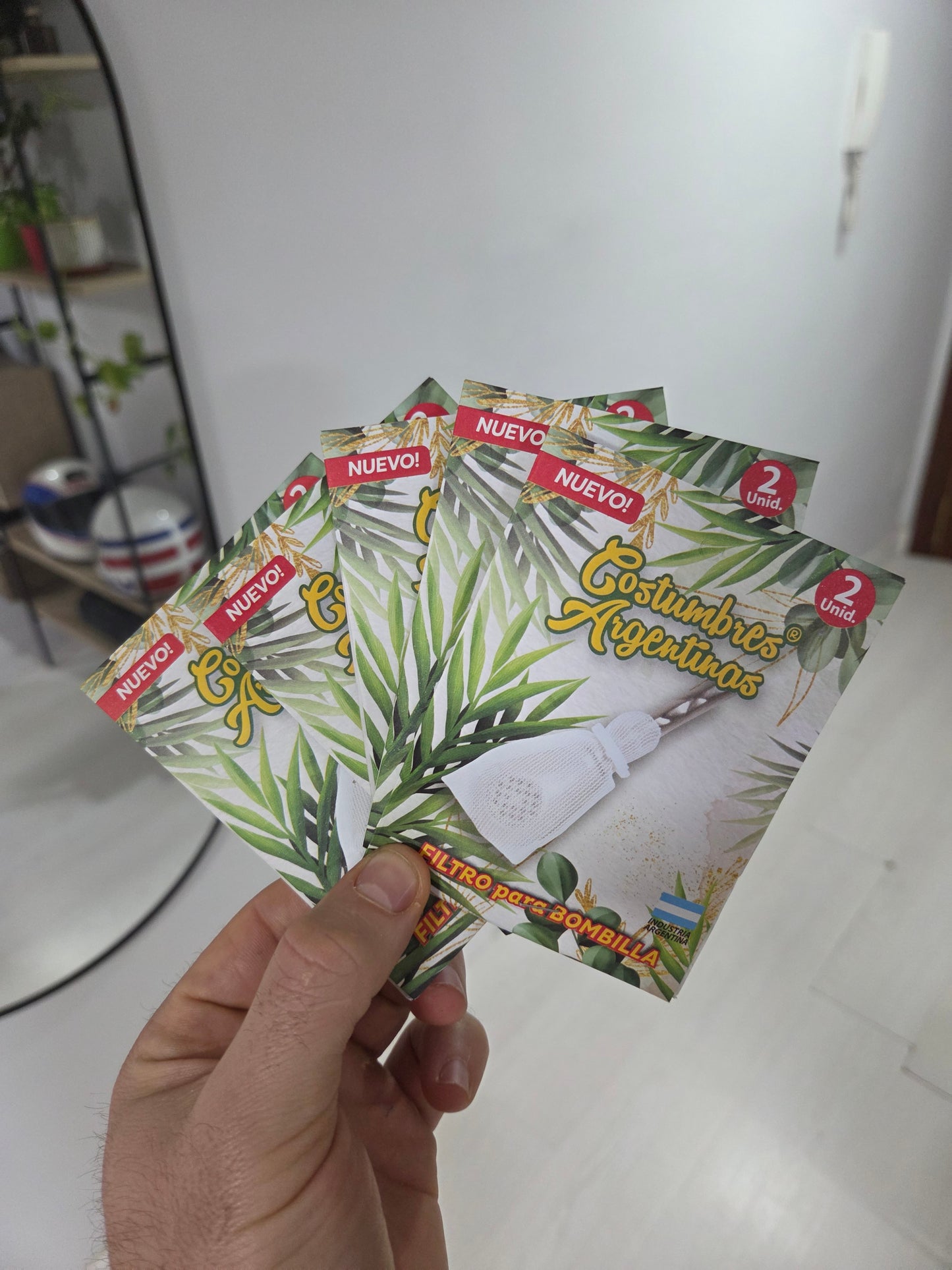Filtros de tela lavables para bombilla de mate pack 2 unidades