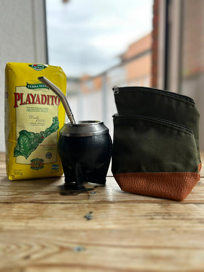 Kit mate torpedo de calabaza con bombilla y accesorios