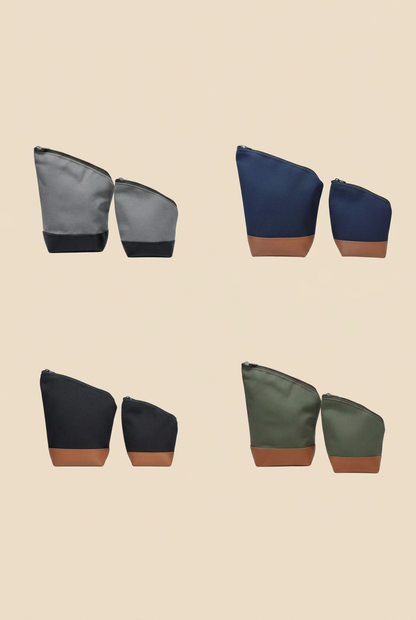 Yerberos abiertos de varios colores sobre fondo beige sin sombras