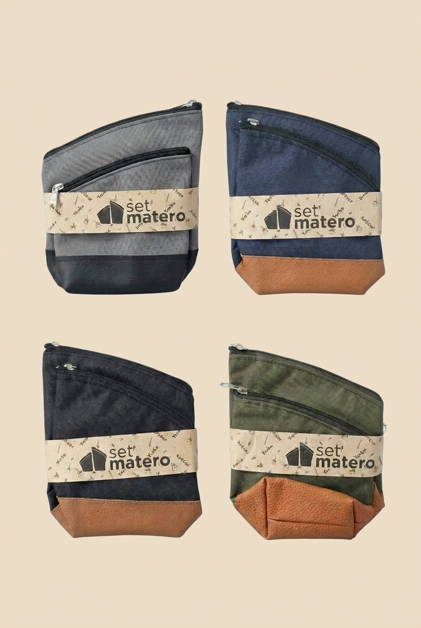 Set yerberos de varios colores sobre fondo beige sin sombras